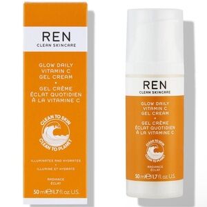 Ren Clean Skincare Glow Daily Vitamin C Gel Cream.